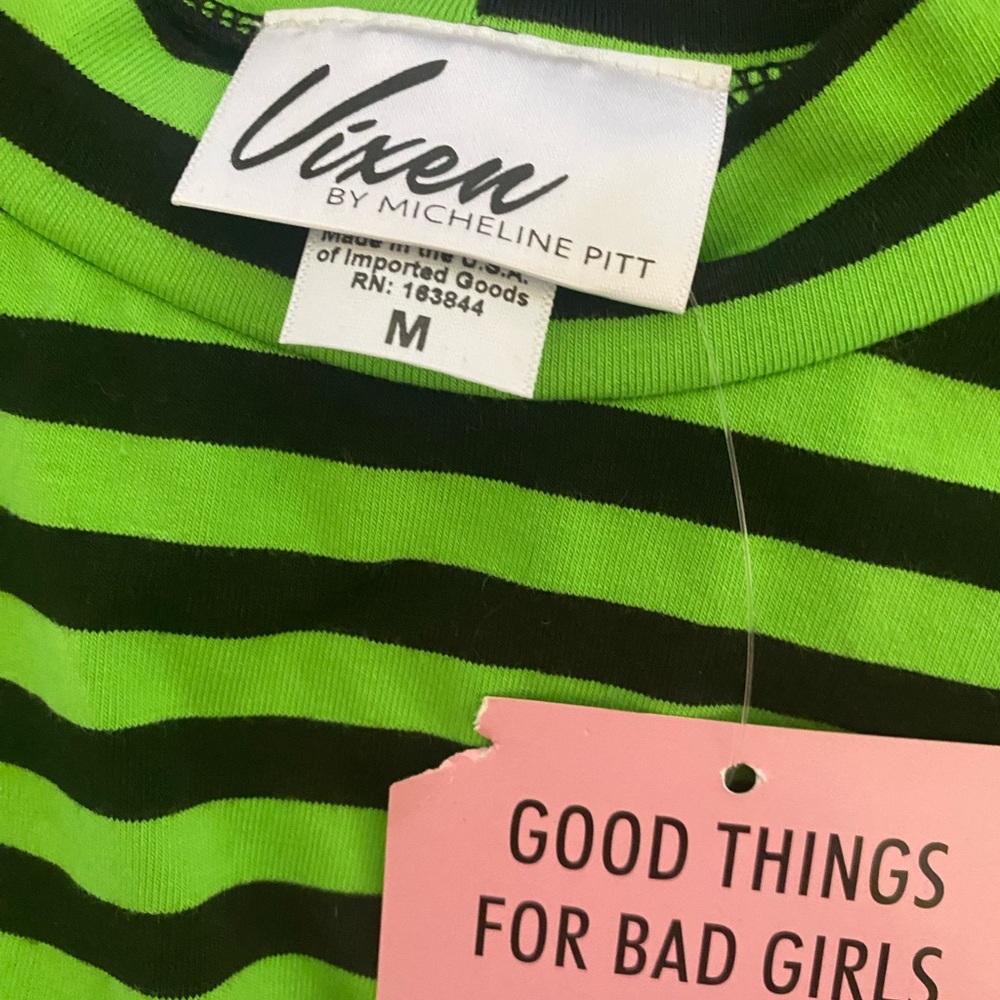 Vixen by Micheline Pitt Bold Striped Tee